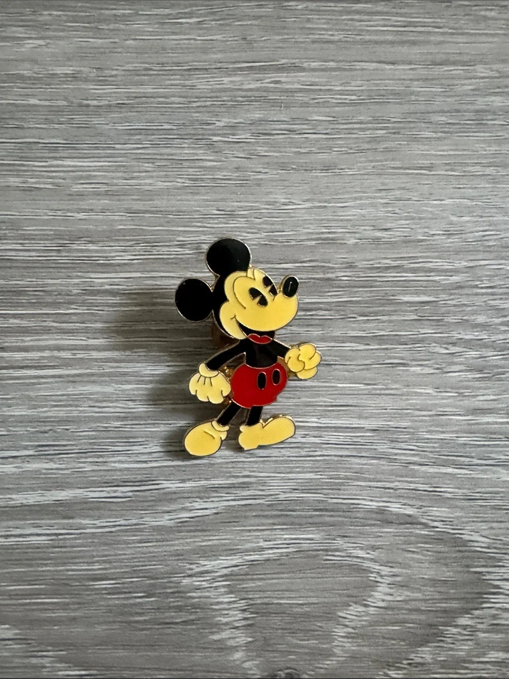 Disney Yellow, Black & Red Classic Mouse Enamel Pin - Kids Accessories